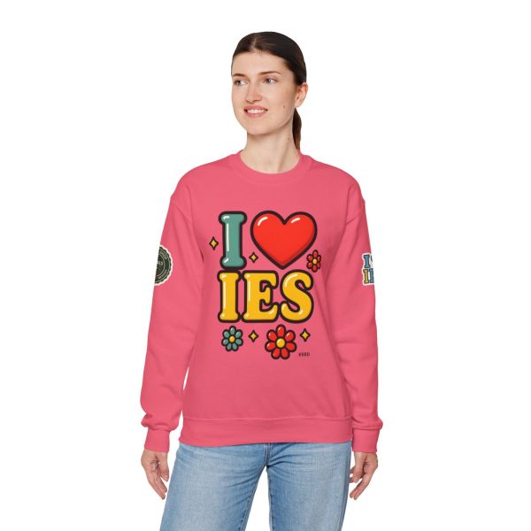 I Love IES Crewneck Sweatshirt - Image 6