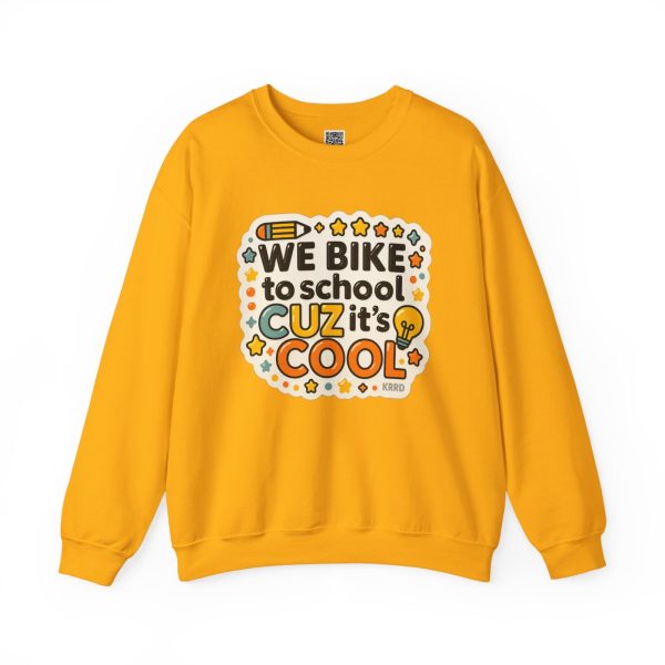 IES Principals Cool Bike to School Crewneck Sweatshirt - Image 8