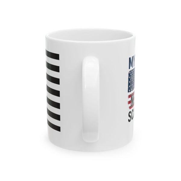 Patriotic Ceramic Mug - Life is Too Short, Celebrate Freedom, Gift for Veterans, Independence Day, 11oz, 15oz - Image 2