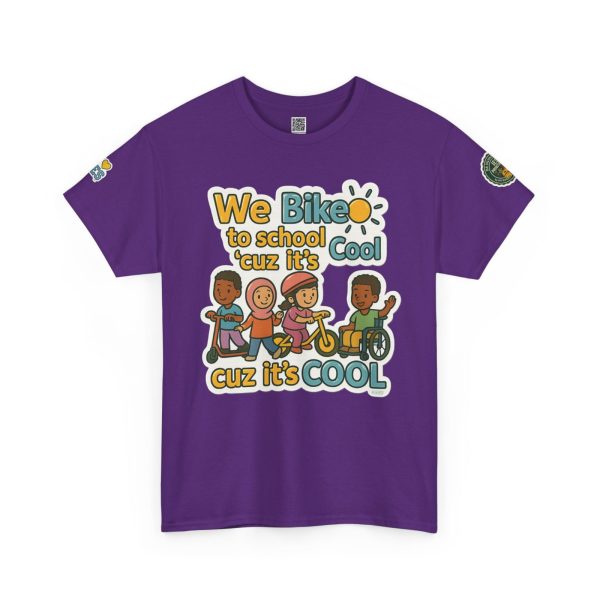 Cool Kids Bike to School Tee, Unisex T-Shirt - Image 6