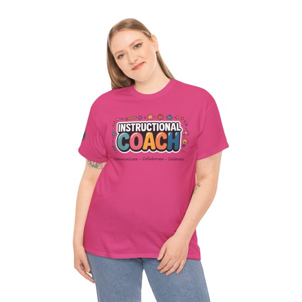 Instructional Coach Tee - Fun Unisex Heavy Cotton T-Shirt for Educators, Teacher Gifts, Learning Enthusiasts, Casual Wear, Appreciation Day - Image 3
