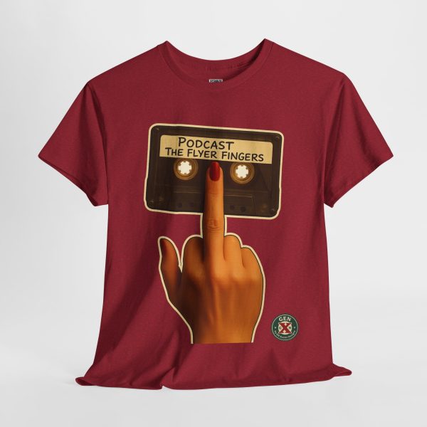 Podcast Flyer Fingers Unisex Tee - Image 22