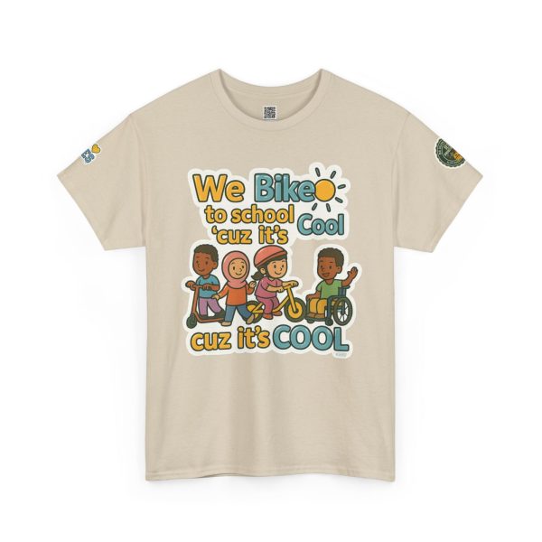 Cool Kids Bike to School Tee, Unisex T-Shirt - Image 4