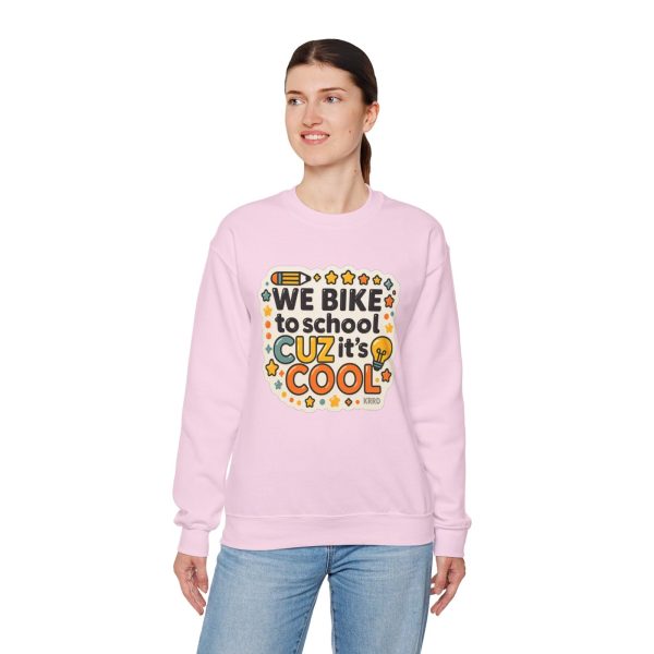 IES Principals Cool Bike to School Crewneck Sweatshirt - Image 11