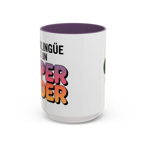 Coffee Mug - Colorful Bilingual 'Ser Bilingüe Es Un Super Poder' Retro Font Teacher Gift - Image 57