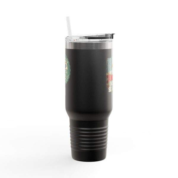Limited Edition – My Husband Is American Travel Mug | 40oz Insulated Patriotic Tumbler with John 3:16 Seal - Image 2