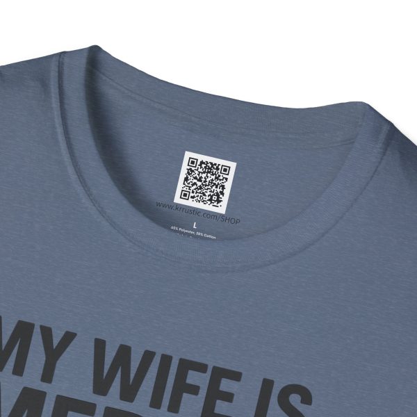 American Revival Unisex Softstyle T-Shirt - 'My Wify Is American' Design - Ideal for Father's Day and Independence Day - Image 51