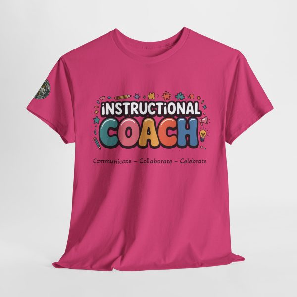 Instructional Coach Tee - Fun Unisex Heavy Cotton T-Shirt for Educators, Teacher Gifts, Learning Enthusiasts, Casual Wear, Appreciation Day - Image 2