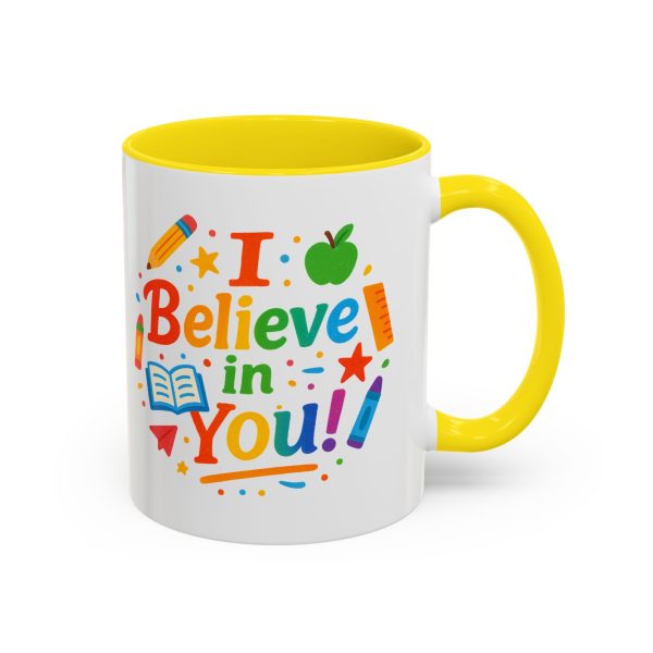 Inspirational Teacher Coffee Mug, Back to School Gift, Cute Office Cup, Motivational Drinkware, I Believe in You Mug - Image 18