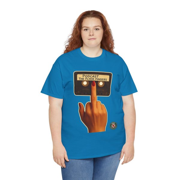 Podcast Flyer Fingers Unisex Tee - Image 13