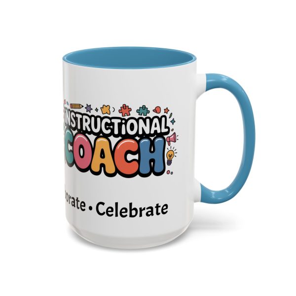 Mug - Instructional Coach Communicate Collaborate Celebrate Pop-Art Design 11oz/15oz - Image 44