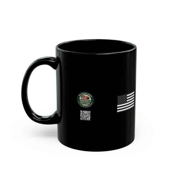 Black Mug - Proud Navy Mom Typography Design - Image 4