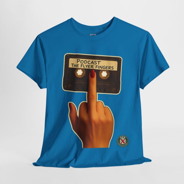 Podcast Flyer Fingers Unisex Tee - Image 14