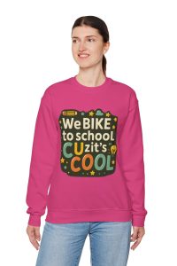 IES Principals Cool Bike to School Crewneck Sweatshirt