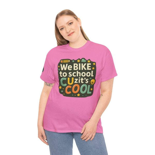 IES Principals Biking Tee, Unisex Cotton T-Shirt - Image 8