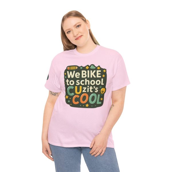IES Principals Biking Tee, Unisex Cotton T-Shirt - Image 9