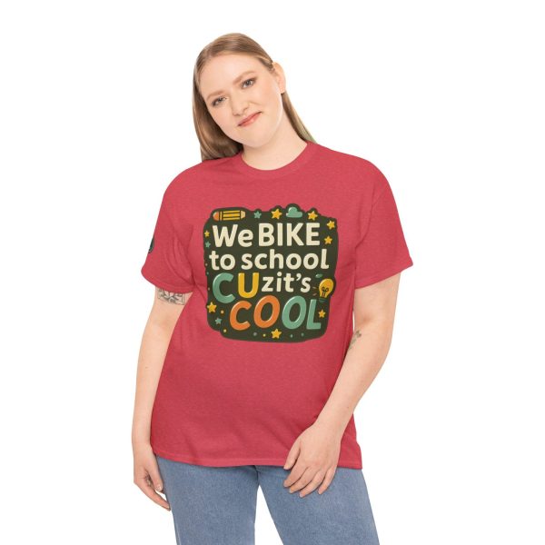 IES Principals Biking Tee, Unisex Cotton T-Shirt - Image 7