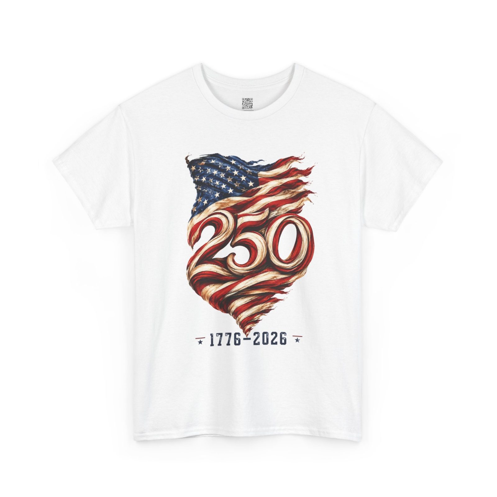 250th USA Anniversary Tee — 1776–2026 American Flag Shirt
